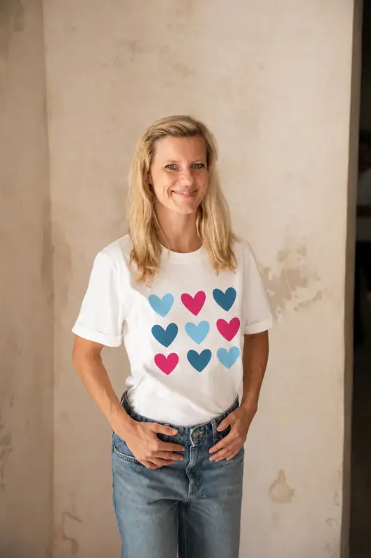 Kojící tričko se zipy Pop Hearts