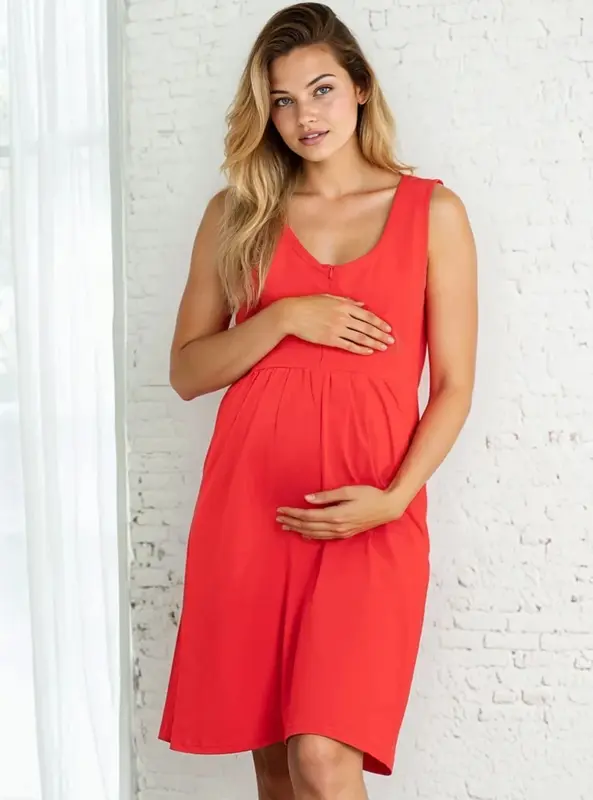 Kojící noční košile Sofia Red