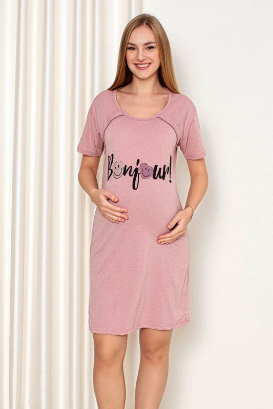 Kojicí noční košile 21302 Bonjour Pink Kojicí noční košile 21302 Bonjour Pink