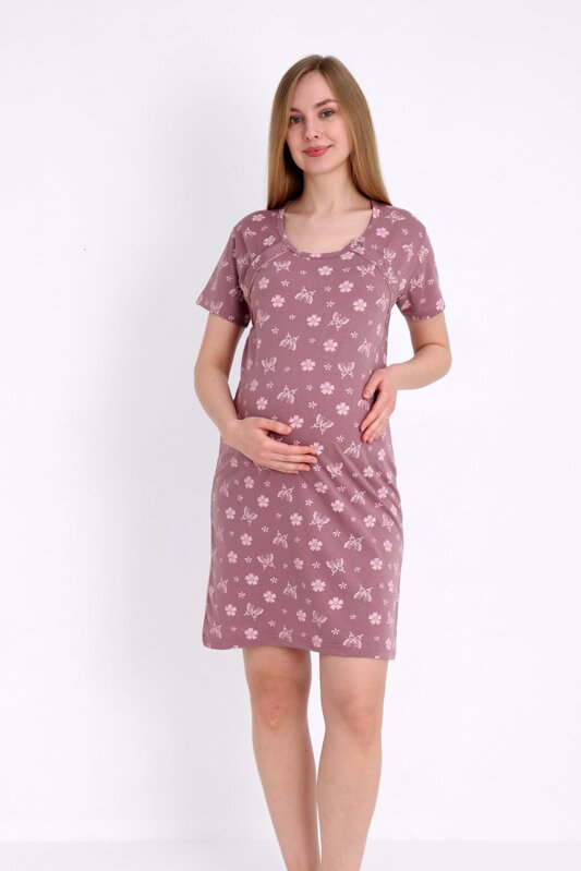 Těhotenská noční košile 9276 Christina Burgundy