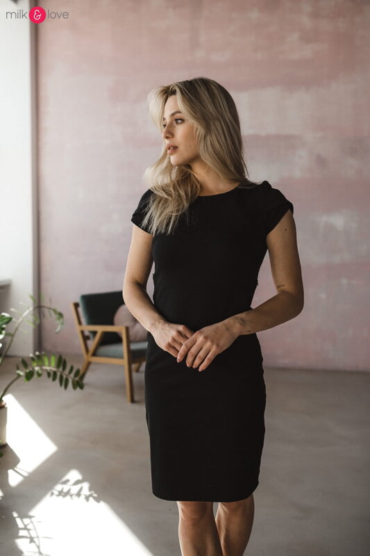 Kojící šaty Milky Dress Black SS