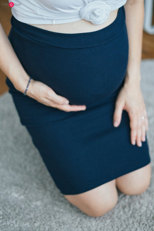 Těhotenská sukně Tummy Navy