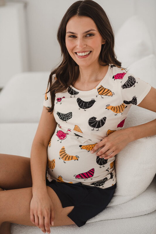 Kojící tričko Milk Shirt Hens Kojící tričko Milk Shirt Hens