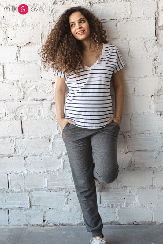 Kojící tričko, halenka Two Ways Stripes I, kr.rukáv