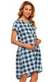 Mateřská noční košile 9444 Lina Checkered Blue