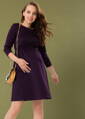 Těhotenské, kojící šaty ILM Alisha, Purple
