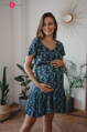 Těhotenské, kojící šaty Lovely Dress Dark Blue SS