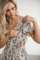 Těhotenské, kojící šaty Lovely Midi Dress Gray SS