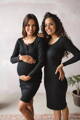 Těhotenské, kojící šaty Tummy Black