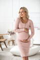 Těhotenské, kojící šaty Tummy Powder Pink