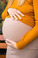 Těhotenská sukně Tummy Beige