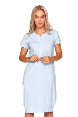 DN Nightwear 9300 kojicí noční košile Maja Blue Grey