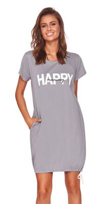 Mateřská noční košile 9504 Happy Mommy Grey