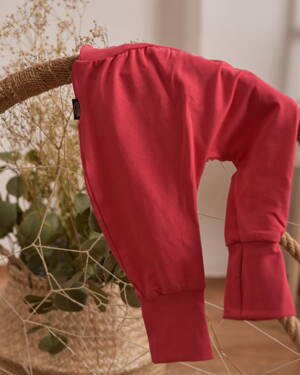 Dětské kalhoty baggy, lehké, lososově růžové