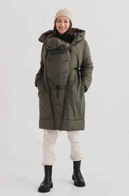 Zimní těhotenská a nosící bunda 3v1 Love&Carry, Olive