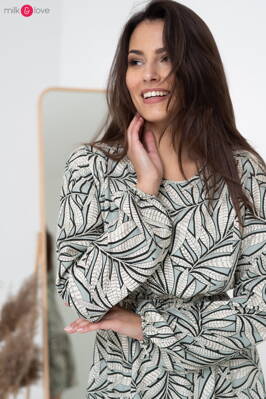 Těhotenské, kojící šaty dl.rukáv, Lovely Dress Mint