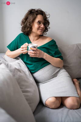 Těhotenská sukně Tummy Light Grey