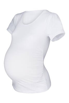 Těhotenské triko Joly KR, bílé
