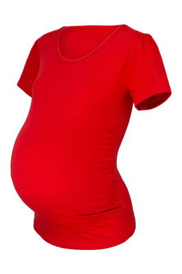 Těhotenské triko Joly KR, červené
