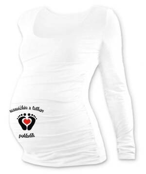 Vtipné těhotenské tričko DR bílé Pokladik