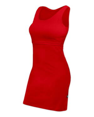 Kojící šaty Elena, bez rukávů, červené