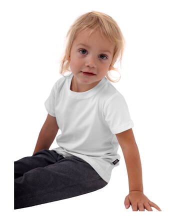 Bavlněné dětské tričko, kr.rukáv, bílé