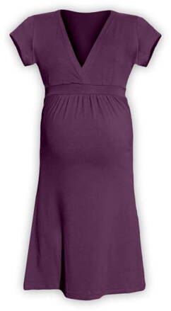 Těhotenské šaty Šarlota, švestkově fialové