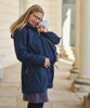 Softshellová těhotenská a nosící bunda Pavla 2, tmavě modrá