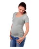 Těhotenské tričko Johanka, krátký rukáv, olivově zelené 
