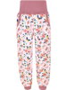 Dívčí softshellové kalhoty s fleecem, Ptáci s květinami