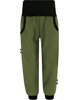 SLIM Khaki softshellové kalhoty (s fleecem)