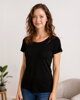 Dámské tričko Brigita, krátký rukáv, černé