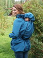 Softshellová těhotenská a nosící bunda Alice 2, petrolejová