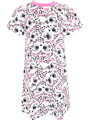 Dievčenská nočná košeľa s krátkym rukávom Mačky a srdiečka
