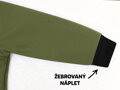 Detská softshellová bunda PREMIUM - khaki (s fleecom)