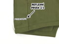 Detská softshellová bunda PREMIUM - khaki (s fleecom)