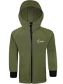 Detská softshellová bunda PREMIUM - khaki (s fleecom)