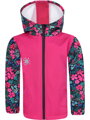 Dievčenská softshellová bunda Ružové kvety