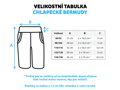 Chlapčenské tmavomodré bermudy - modrý pás