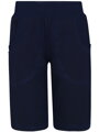 Chlapčenské tmavomodré bermudy - modrý pás