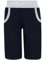 Chlapčenské tmavomodré bermudy (s gumou v páse)