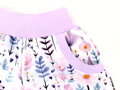 Dievčenské kraťasy Kvetinky (s gumou v páse)