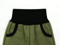 SLIM Khaki softshellové kalhoty (s fleecem)