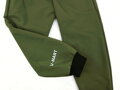 SLIM Khaki softshellové kalhoty (s fleecem)