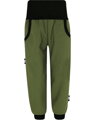 SLIM Khaki softshellové kalhoty (s fleecem)