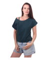 Crop top tričko Edita, tm.zelené