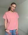 Tričko na dojčenie so zipsom Kira, oversized – staroružové S/M