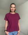 Tričko na dojčenie so zipsom Kira, oversized – cyklámenové S/M