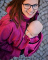 Softshellová těhotenská a nosící bunda Alice, fuchsiová