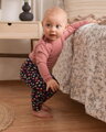 Kojenecké body s dlouhým rukávem, starorůžové